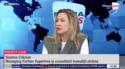 VIDEO România poate fi Italia anilor ’70. Gianina Crăciun, Managing Partner Supertree: O cheltuială de capital se transformă automat într-o cheltuială operațională - Profit.ro Live TV