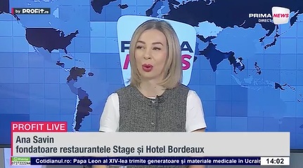 VIDEO Nu mai funcționează așa! Ana Savin, Stage Nice Dining: Profiturile restaurantelor, cândva 20%, acum sunt între 3 și 5%. Va scădea numărul lor semnificativ - Profit.ro Live TV