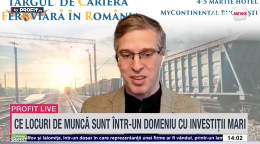VIDEO Zeci de cereri lunar de la oameni care vor să devină mecanic de locomotivă sau șef de tren. Mihai Roșeanu, organizator Târgul de Carieră Feroviară: E nevoie cam de orice meserie - Profit.ro Live TV