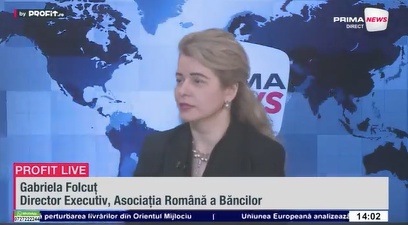 VIDEO Impactul economic e doar începutul iceberg-ului dacă războiul din Orientul Mijlociu se prelungește. Gabriela Folcuț, ARB: Sistemul bancar se menține solid în pofida provocărilor geopolitice și economice – Profit.ro Live TV