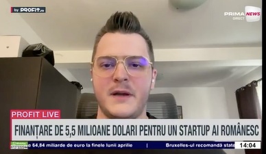 VIDEO Startup-ul AI dedicat clienților enterprise. Andrei Manolache, CEO DesignVerse: Avem targeturi foarte agresive până la sfârșitul verii. Ar trebui să mai semnăm între 3 și 4 milioane de dolari. Am găsit acel loc în piață! - Profit.ro Live TV