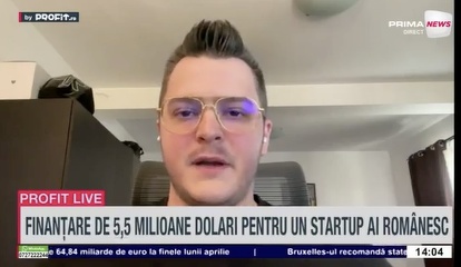 VIDEO Startup-ul AI dedicat clienților enterprise. Andrei Manolache, CEO DesignVerse: Avem targeturi foarte agresive până la sfârșitul verii. Ar trebui să mai semnăm între 3 și 4 milioane de dolari. Am găsit acel loc în piață! - Profit.ro Live TV