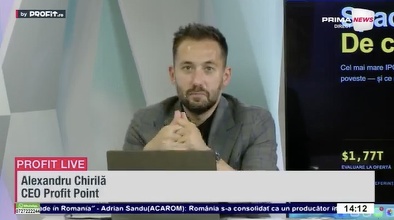 VIDEO Cel mai mare IPO din istoria piețelor financiare, de trei ori mai mare decât Alibaba. Alexandru Chirilă, CEO Profit Point: Afacerea este cu potențial extraordinar, dar prețul este neatractiv. Prefer să urmăresc o corecție - Profit.ro Live TV Pastila