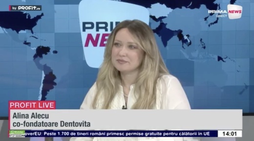 VIDEO Well-being stomatologic. Alina Alecu, co-fondatoare Dentovita: Deschidem o nouǎ locație în București. Ne uităm inclusiv către orașe mai mici