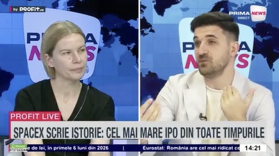 VIDEO Bula dot-com, AI și listarea SpaceX. Andrei Zaharia, director comercial Profit Point: Ce se întâmplă cu zona AI este extrem de asemănător cu ceea ce se întâmpla cu internetul în bula dot-com - Profit.ro Live TV Pastila Financiarǎ