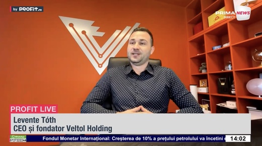 VIDEO Nu mai e o provocare să produci energia. Levente Tóth, CEO și fondator Veltol Holding: Energia solarǎ este cea mai ieftină și mai accesibilă sursă. Avem discuții pentru extindere în Italia - Profit.ro Live TV