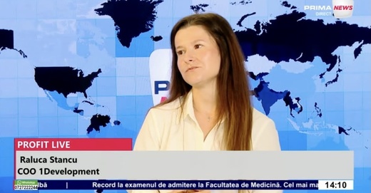 VIDEO Italia, Franța, Londra, Germania și Danemarca ca modele pentru dezvoltări imobiliare. Raluca Stancu, COO 1Development: Până la finalul anului vom veni cu un nou proiect din zona rezidențială sau din zona de retail - Profit.ro Live TV