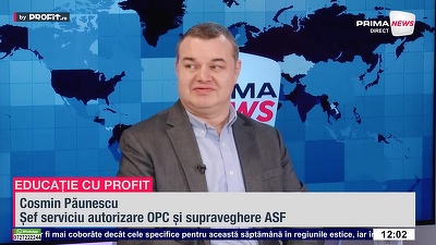 VIDEO Când poate fi respinsă o societate de către ASF. Cosmin Păunescu, Șef serviciu autorizare OPC și supraveghere ASF: Din fericire, nu avem sesizări pe entitățile românești din piața de capital – Profit.ro TV Educație cu Profit