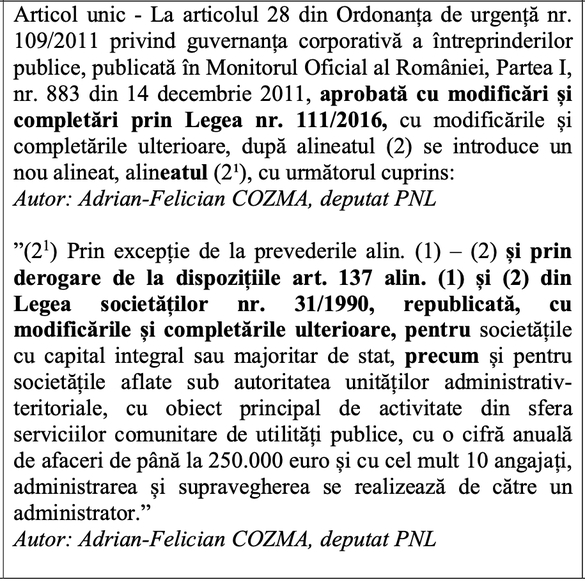 DOCUMENT Scutiri de la reguli. În contradicție cu principiile OECD și angajamentele din PNRR, guvernanții pregătesc scutirea unor companii de stat de la selecția șefilor pe principii de management corporativ