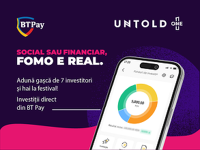 Investiții în fonduri direct din aplicația BT Pay. Banca Transilvania dă startul unei campanii cu sute de abonamente la UNTOLD oferite ca premii