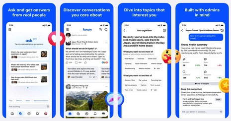 Meta lansează o aplicație pentru grupurile de Facebook