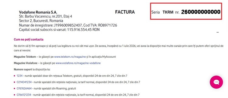 FOTO Vodafone și Telekom, mesaj în România către clienți după finalizarea fuziunii. Ce se întâmplă cu facturile și contractul actual