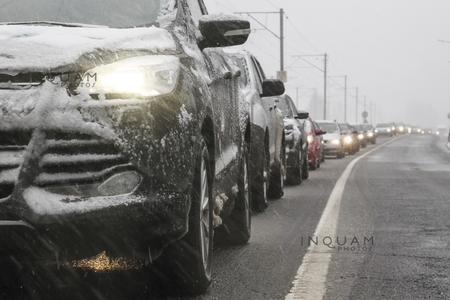 Trafic îngreunat din cauza vântului pe Autostrada A3 Bucureşti - Ploieşti, ploaia face probleme pe DN 6, în judeţul Giurgiu