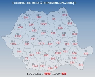Peste 27.000 de locuri de muncă vacante la nivel naţional. Cele mai multe, în Bucureşti, Prahova şi Arad; majoritatea posturilor, pentru muncitori necalificaţi la montarea pieselor şi în industria confecţiilor