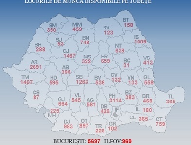 ANOFM: Peste 31.500 de locuri de muncă vacante la nivel naţional; cele mai multe sunt în Bucureşti, Prahova, Arad şi Cluj