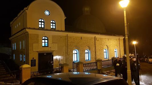 Zeci de persoane au participat la ceremonia de reinaugurare a Sinagogii Mari din Iaşi, cel mai vechi lăcaş de cult mozaic din România