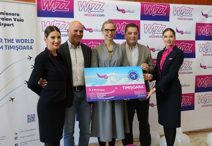 Wizz Air va introduce zboruri de la Timişoara spre patru noi destinaţii din Germania, Anglia şi Danemarca