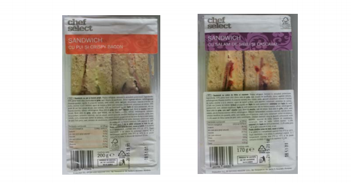 Lidl retrage de pe piaţă două tipuri de sandwich-uri care conţin făină de soia, nedeclarată pe etichetă; produsul poate provoca alergii