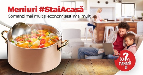 Platforma EuCeMananc lansează meniuri predefinite #StaiAcasa

