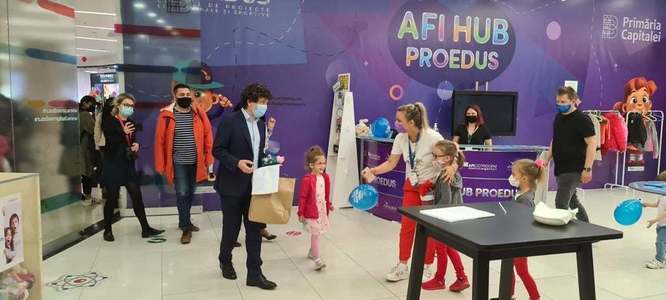 Nicuşor Dan: De 1 iunie, Primăria Capitalei a pregătit la Hub-ul din Afi Cotroceni o mulţime de surprize pentru cei mici