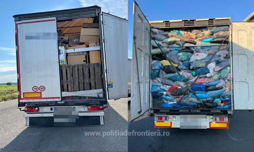 Arad:  Opt automarfare încărcare cu deşeuri, oprite la intrarea în România