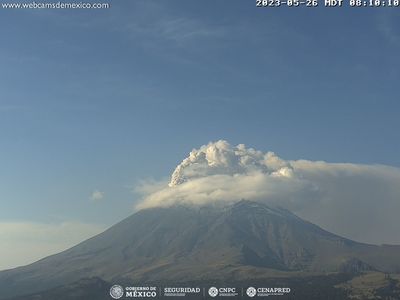 Atenţionare de călătorie emisă de MAE: Zborurile de pe aeroporturile internaţionale din mai multe oraşe din Mexic, afectate de erupţia vulcanului Popocatepetl
