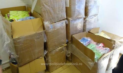Poliţiştii de Frontieră de la Calafat au confiscat produse contrafăcute, în valoare de peste 10 milioane lei