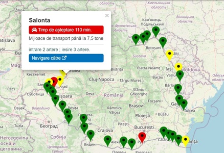 Aglomeraţie în toate punctele de trecere a frontierei cu Ungaria, dar şi la ieşirea spre Bulgaria de la Giurgiu. Cel mai mult se aşteaptă la vama Salonta, unde pentru formalităţile vamale şoferii stau în coloană 110 minute