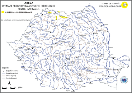 Cod galben de viituri, pe râuri din judeţele Maramureş şi Satu Mare