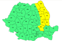 ANM: Instabilitate atmosferică, averse şi intensificări ale vântului vineri şi sâmbătă în sudul, estul şi centrul ţării/ Cod galben de vânt în Moldova, Dobrogea şi estul şi nord-estul Munteniei