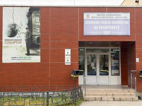 Investiţie de 14,5 milioane de lei pentru modenizarea clădirii în care funcţionează Serviciul de Paşapoarte şi Serviciul Permise şi Înmatriculări Iaşi. Clădirea a fost construită în 1971 şi necesită lucrări ample de refacere
