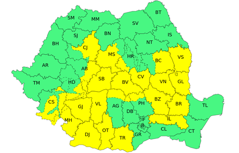 Răcire accentuată a vremii în următoarele trei zile/ Temperaturile vor scădea chiar şi cu 12 grade/ La munte, la peste 1.700 de metri, lapoviţă şi ninsoare