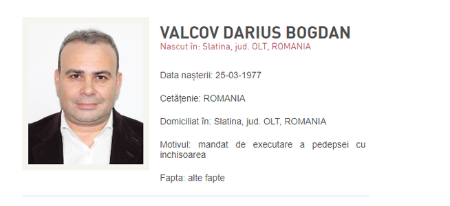 Cătălin Predoiu: Sper ca Poliţia italiană să îl aresteze cât mai repede pe Darius Vâlcov, până să ajungă dânsul să se predea acolo unde vrea 