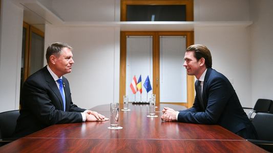Cancelarul Austriei face, vineri, o vizită oficială în România; Sebastian Kurz are întâlniri cu Klaus Iohannis şi Viorica Dăncilă