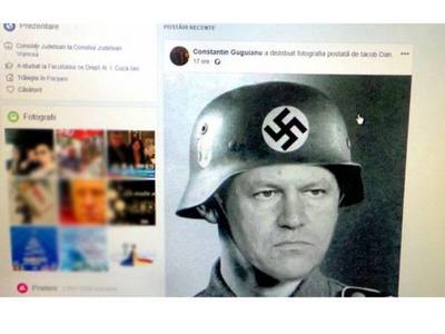 Vrancea: Un consilier judeţean care a redistribuit o fotografie trucată cu preşedintele Klaus Iohannis îmbrăcat în uniformă de nazist a demisionat