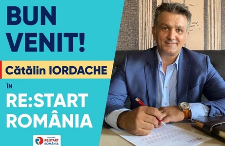 Ramona Ioana Bruynseels: Antreprenorul Cătălin Iordache a intrat în echipa RE: START ROMANIA
