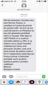 ALEGERI LOCALE 2020 - USR şi PLUS Prahova acuză clipuri trucate, pliante şi mesaje false trimise în numele Alianţei/ Formaţiunea a depus o plângere penală
