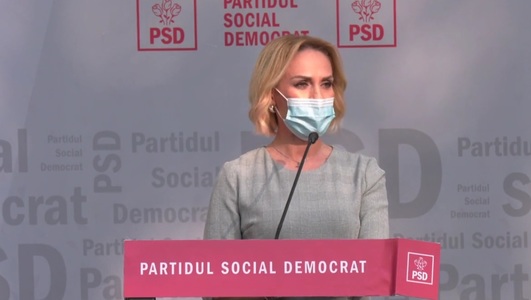 Gabriela Firea: PSD a decis să îl cheme la raport pe Ludovic Orban în Parlament privind proiectul de buget pe anul viitor