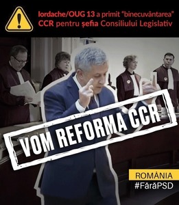 UPDATE - Curtea motivează că nu are competenţa de a verifica reputaţia profesională a lui Florin Iordache numit la şefia Consiliului Legislativ. Aceasta aparţine Parlamentului / PNL: CCR a făcut din nou jocul politic al PSD