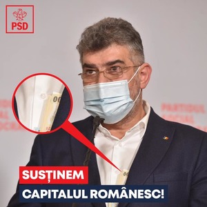 Marcel Ciolacu, după ce a vorbit două minute la o conferinţă de presă în timp ce din buzunarul interior al sacoului îi ieşeau mai multe bancnote, iar imaginea a devenit virală: Asta înseamnă transparenţă / Susţinem capitalul românesc


