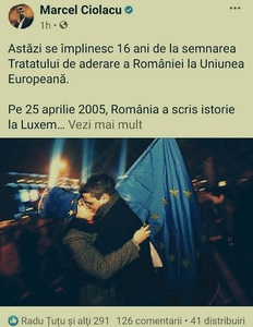 Ironii şi replici acide din USR PLUS după ce Ciolacu a ataşat o imagine cu deputatul Dragoş Pâslaru unei postări în care critica lipsa de reacţie a autorităţilor faţă de împlinirea a 16 ani de când România a semnat Tratatul de aderare la UE