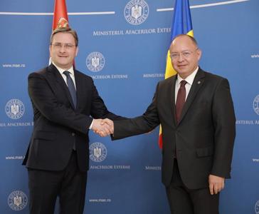 Ministrul afacerilor externe Bogdan Aurescu l-a primit pe omologul său din Republica Serbia, Nikola Selaković: Autorităţile române, interesate în asigurarea unui tratament egal în materia drepturilor minorităţilor naţionale din ambele state