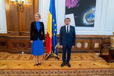 Alina Gorghiu, întâlnire cu Igor Grosu, preşedintele Parlamentului Republicii Moldova: Vom consolida cooperarea noastră parlamentară în vederea combaterii dezinformării şi a propagandei ruseşti, în vederea ajutării refugiaţilor ucraineni