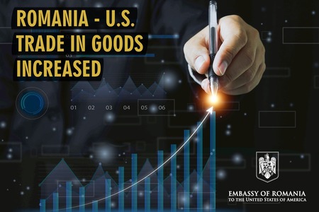 Ambasada României în SUA: Veşti bune: Schimburile comerciale dintre România şi SUA au atins, în primele zece luni din acest an, 4.09 miliarde de dolari