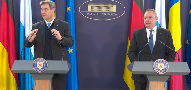 Nicolae Ciucă l-a primit la Palatul Victoria pe prim-ministrul Landului Bavaria, Markus Söder: Între România şi Landul Bavaria, în primele 11 luni au existat schimbi comerciale de aproximativ 7 miliarde de euro - VIDEO