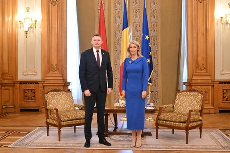 Preşedintele interimar al Senatului, Alina Gorghiu, întrevedere cu preşedintele Parlamentului Republicii Letonia, Edvards Smiltēns