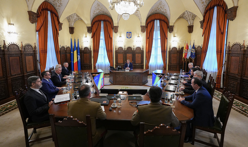 UPDATE - Şedinţa CSAT a început, la Palatul Cotroceni / Evoluţiile privind situaţia de securitate din Marea Neagră, în contextul războiului din Ucraina, intervenţiile din Republica Moldova şi dezvoltarea aviaţiei militare, pe agendă