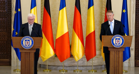 Klaus Iohannis, declaraţii cu preşedintele Republicii Federale Germania, Frank-Walter Steinmeier: Sper că prin demersurile noastre vom reuşi să finalizăm aderarea României la Schengen, pentru că locul nostru, fără nicio îndoială, este în Schengen