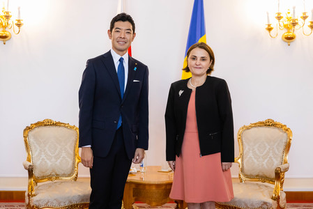 Ministrul afacerilor externe Luminiţa Odobescu l-a primit pe ministrul de stat pentru afaceri externe al Japoniei, Kiyoto Tsuji, în contextul vizitei acestuia la Bucureşti