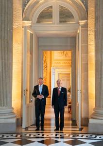 Klaus Iohannis, discuţii cu Regele Filip al Belgiei despre excelenta cooperare bilaterală, războiul Rusiei împotriva Ucrainei şi criza din Orientul Mijlociu